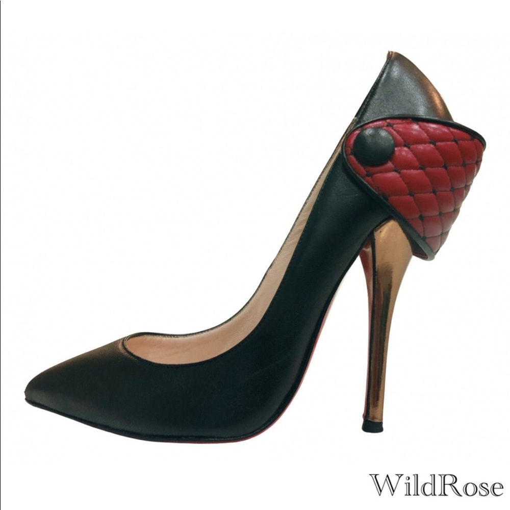 CHRISTIAN LOUBOUTIN Huguetta Quilted Cuff Heels
